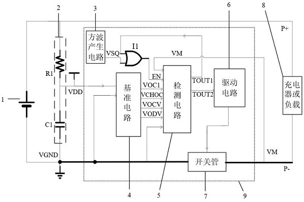 An ultra-low power lithium battery protection circuit