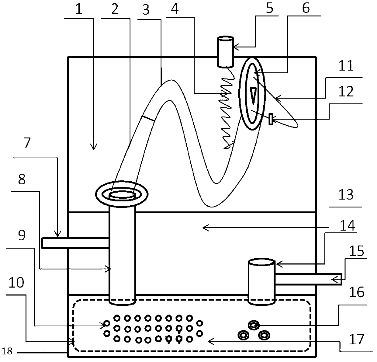 Convenient all-weather chemical oxygenation device and service method thereof