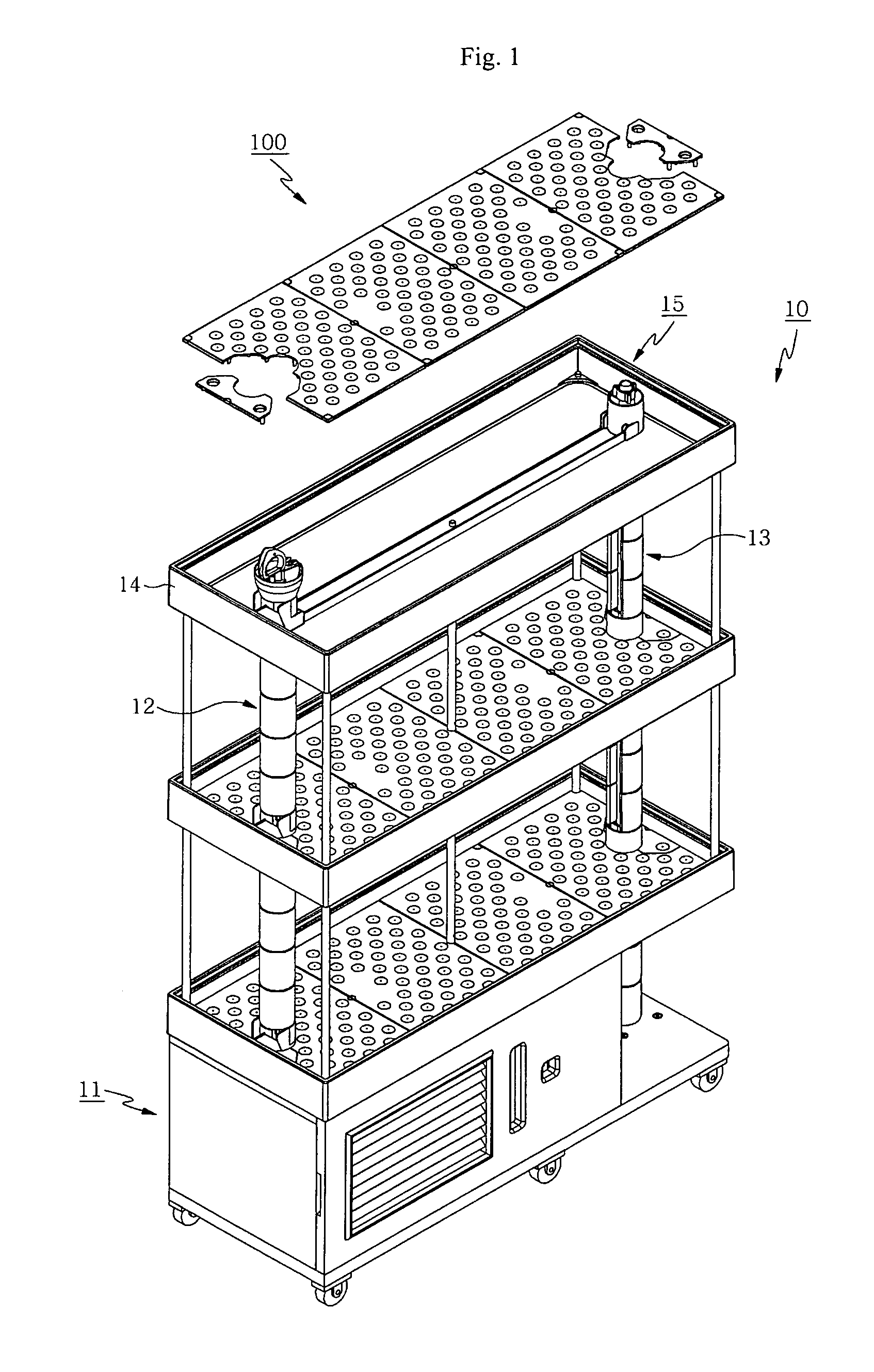 Supporting device having capability to relocate the flowerpots