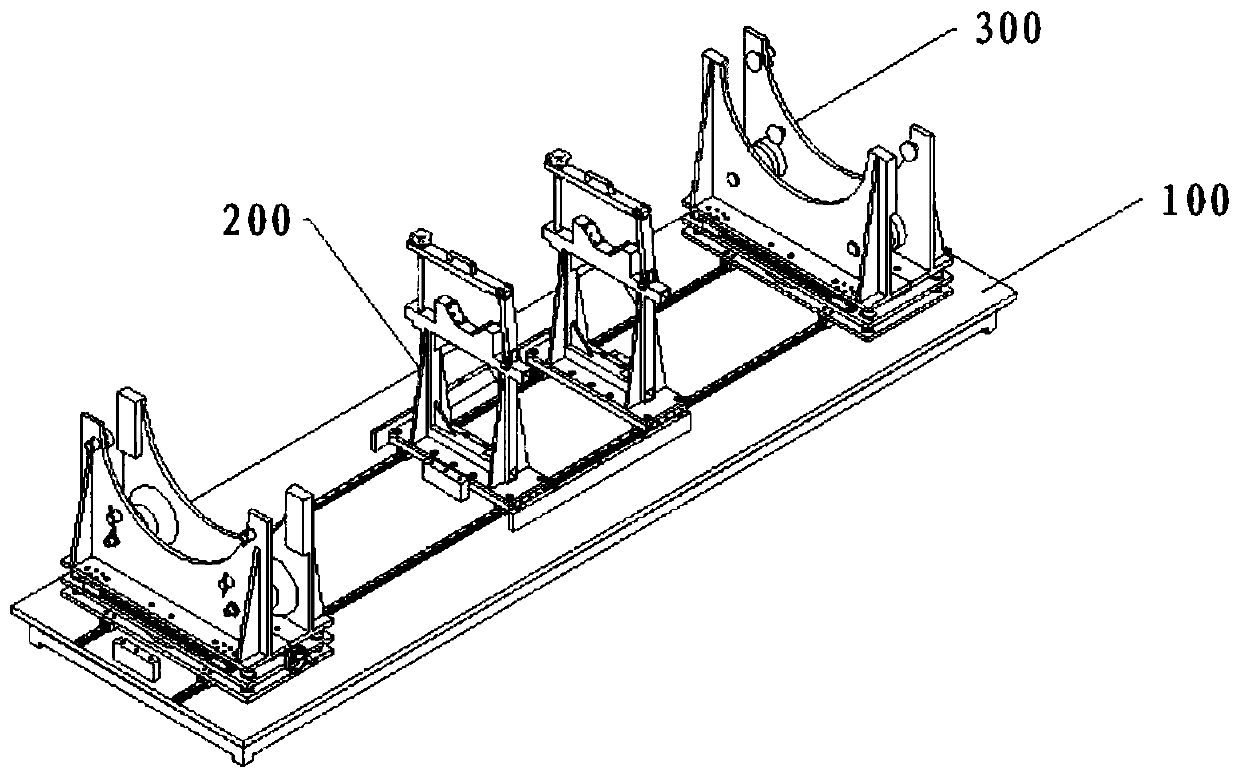 Gauge changeable wheelset assembling device and assembling method