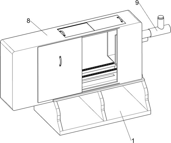 A plastic molding device with self-lubricating and noise reduction functions