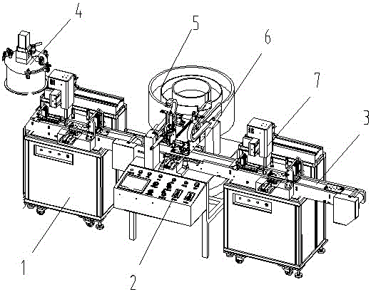 Automatic plate and sleeve glue dispensing assembly machine