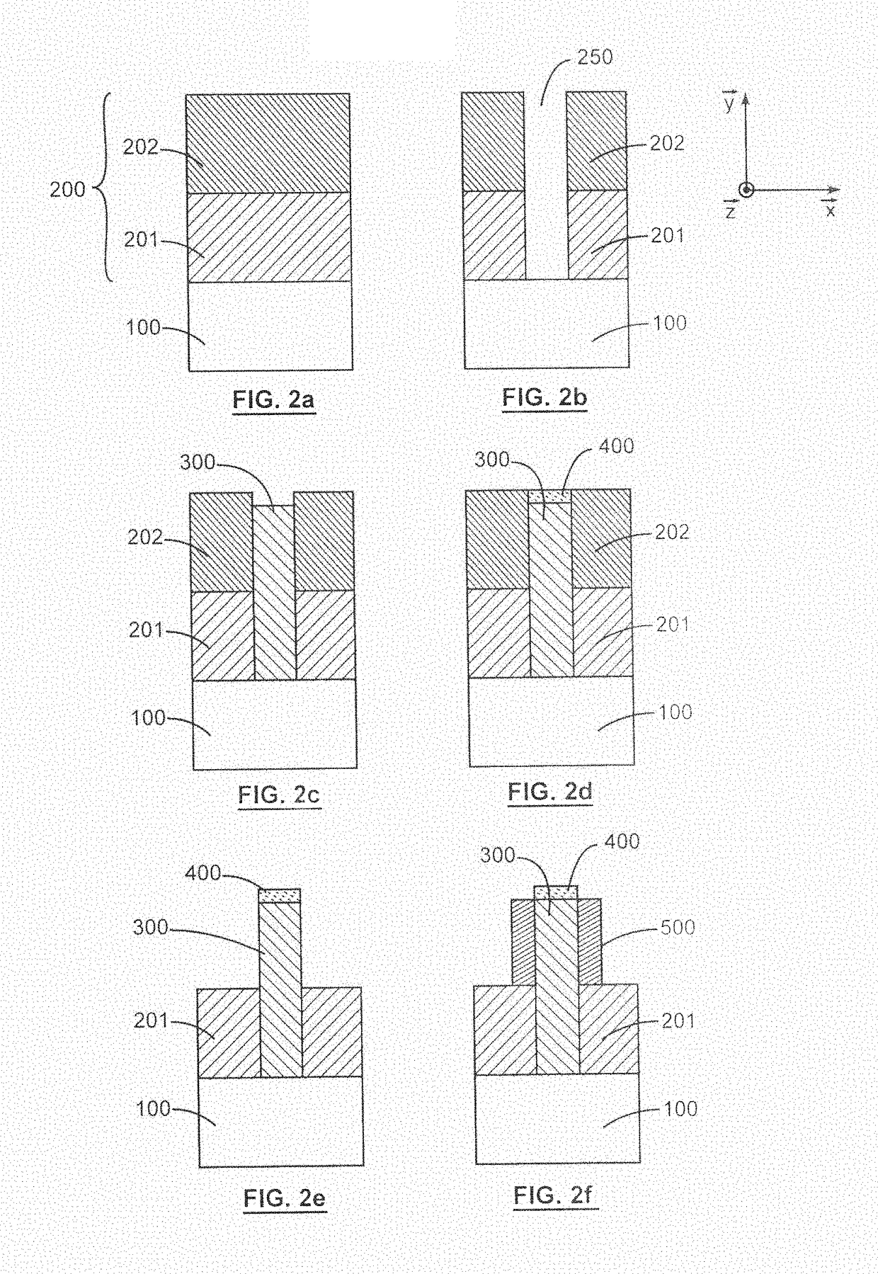 Method for producing a microelectronic device