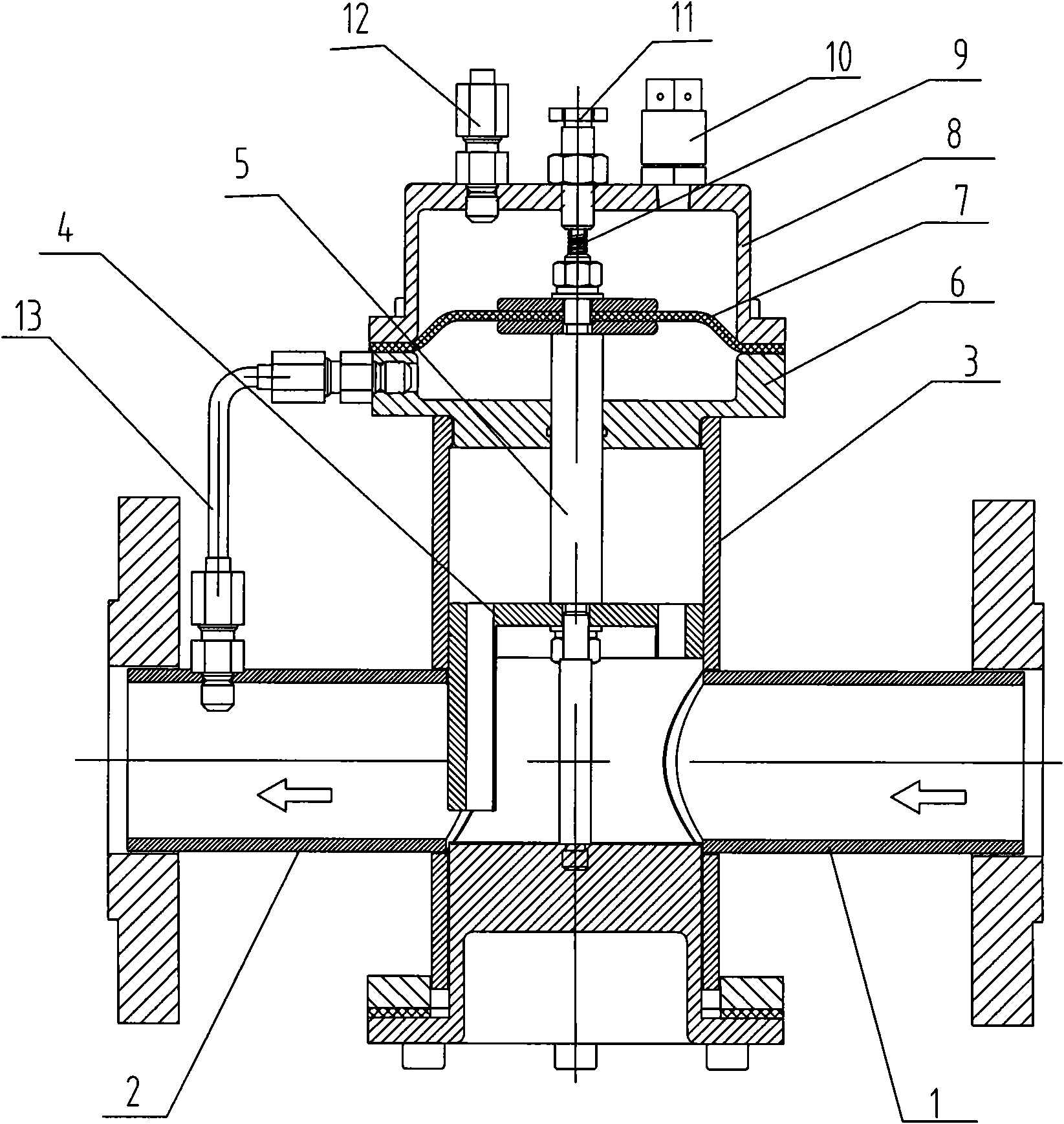 Foam\water mixing balanced valve