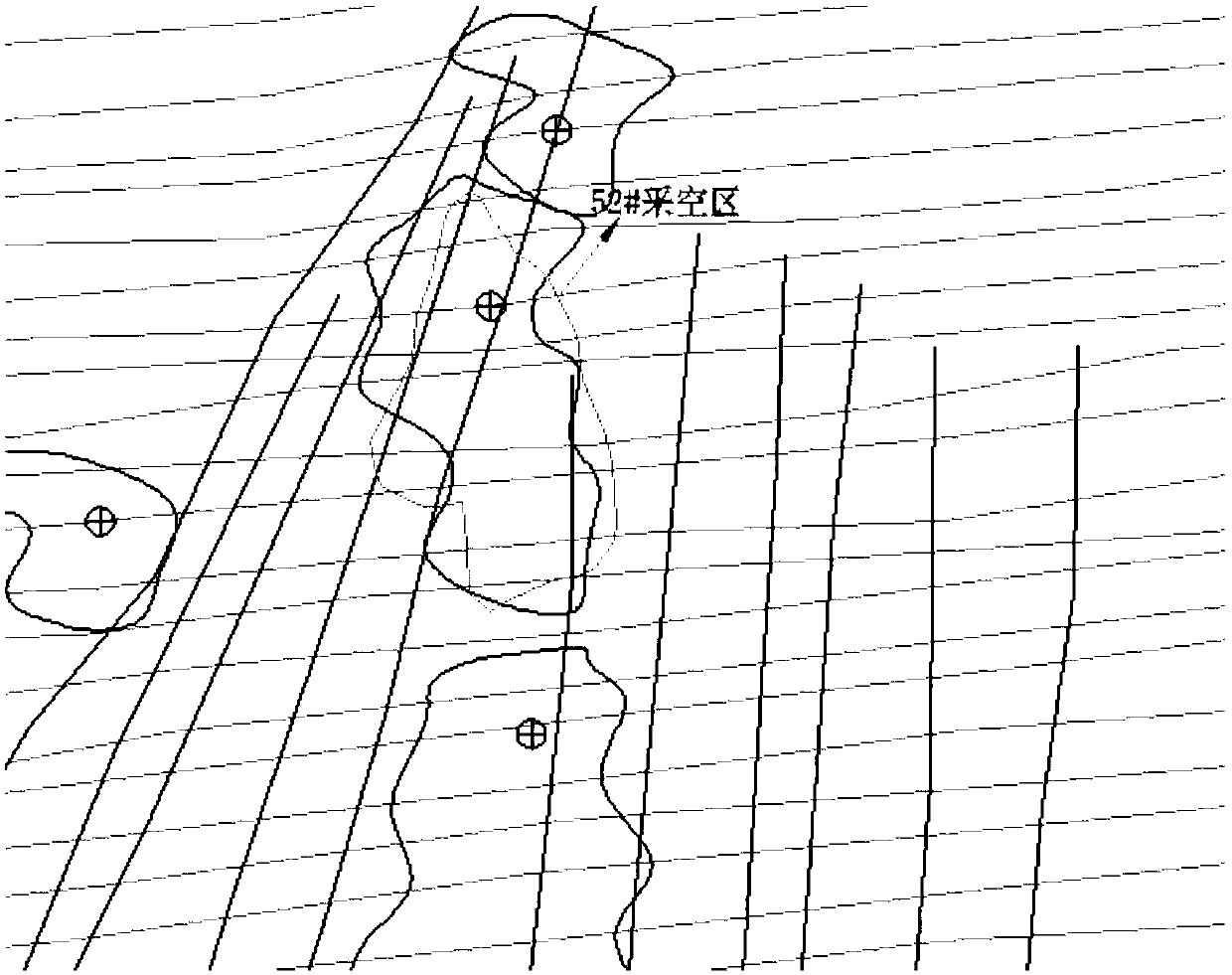 Treatment method of goaf in metal open-pit mine