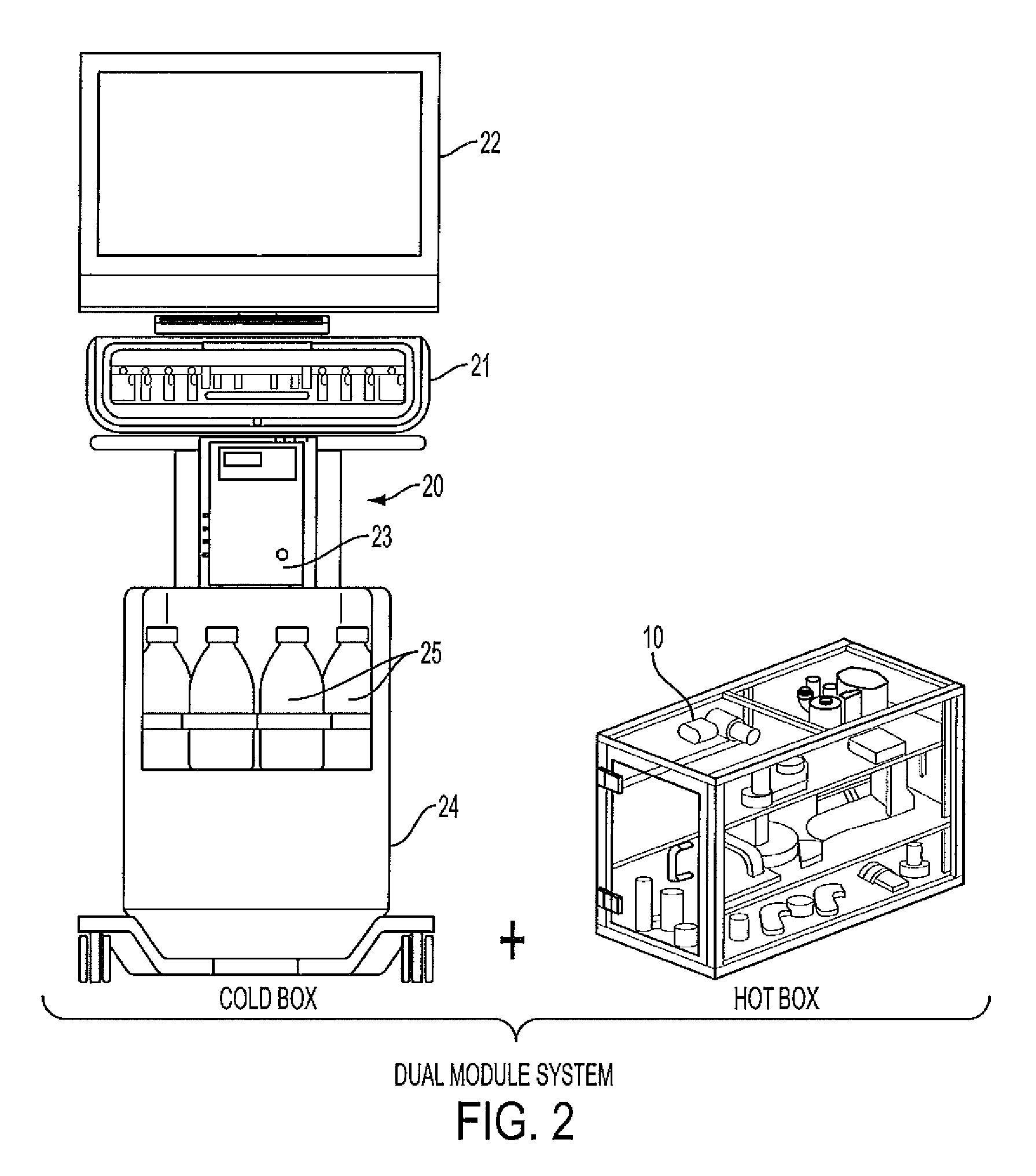 Modular system for radiosynthesis with multi-run capabilities and reduced risk of radiation exposure
