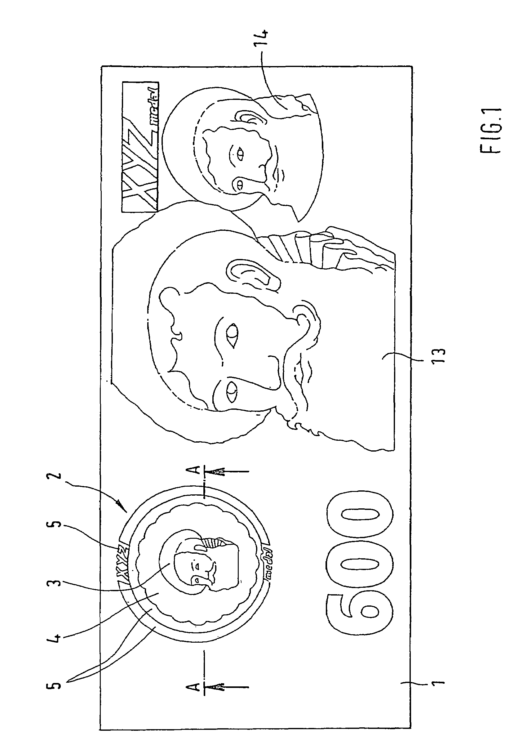 Data carrier, method for the production thereof and gravure printing plate