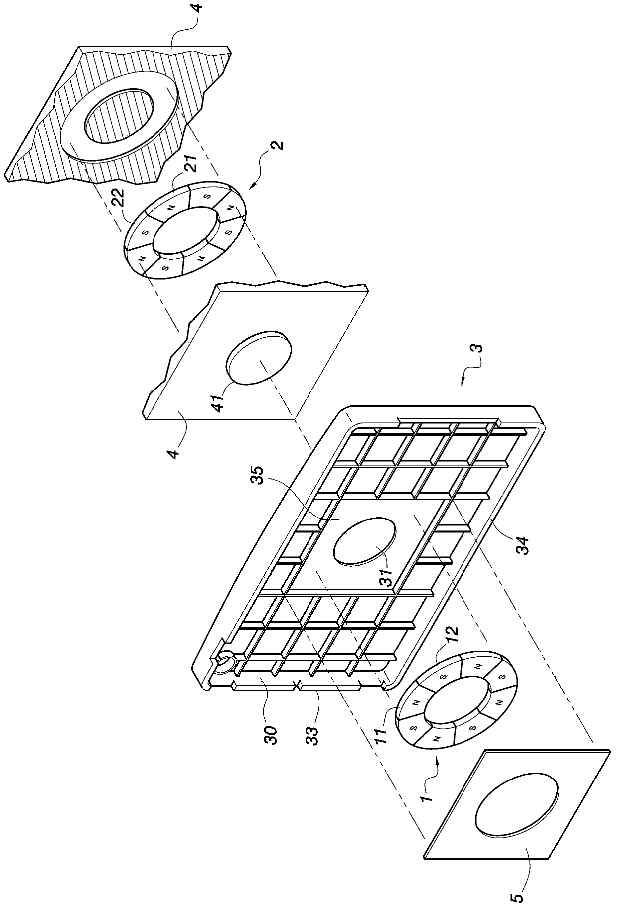 Positioning assembly for electronic device