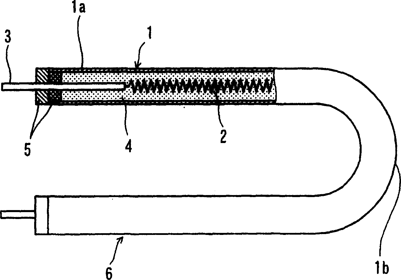 Sheathing heater,its mfg. method and heater