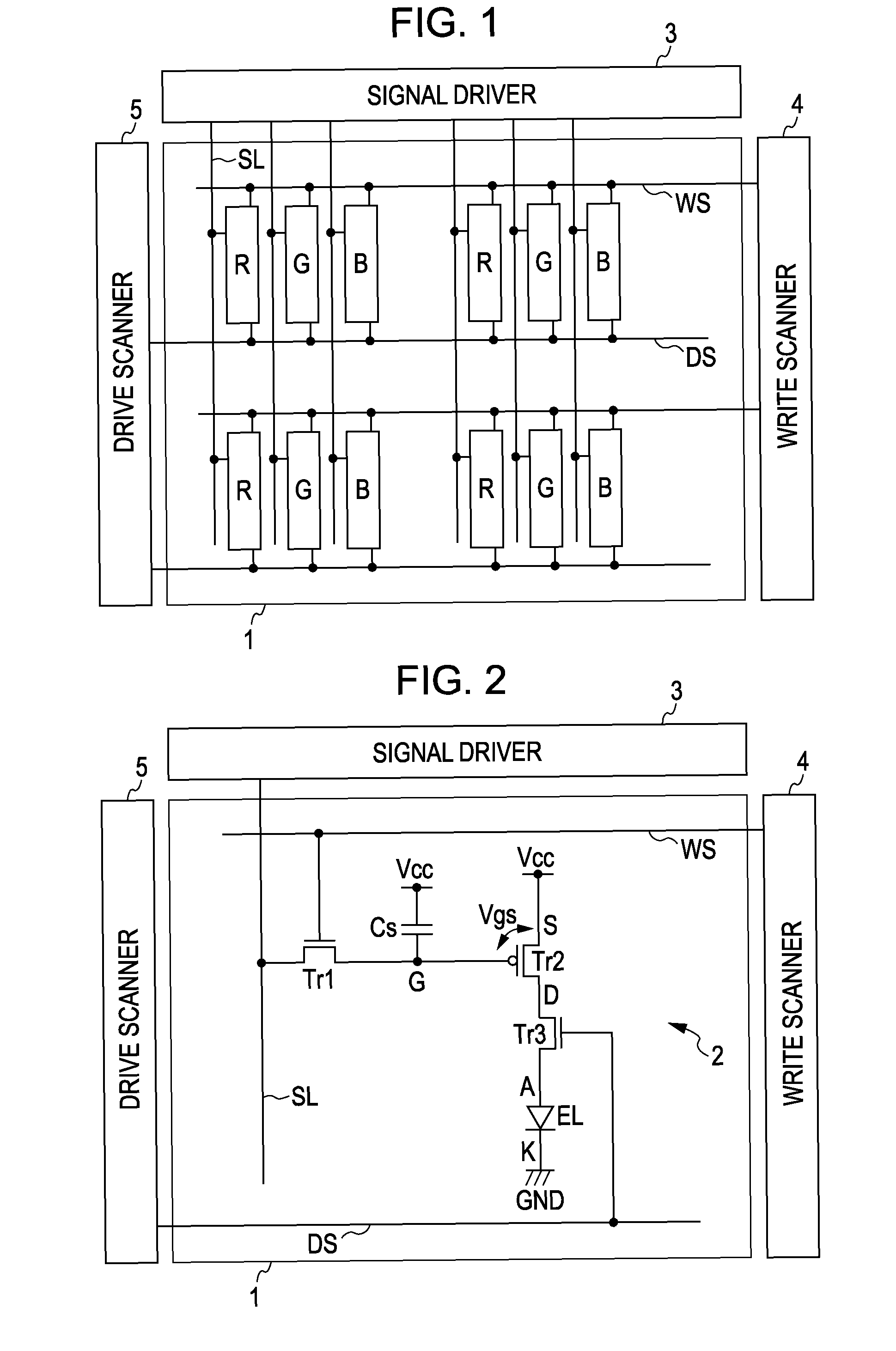 Active matrix display apparatus and electronic apparatus