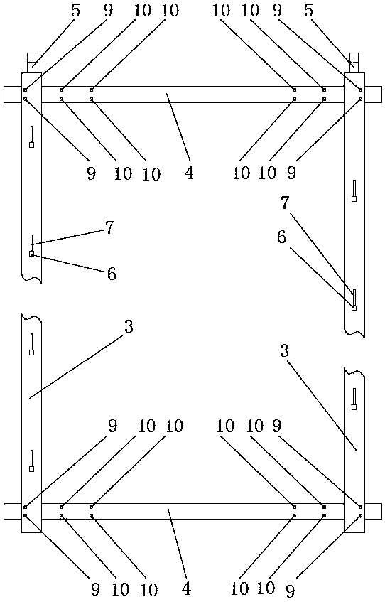 Hoisting device and hoisting method for serpentine tube panel