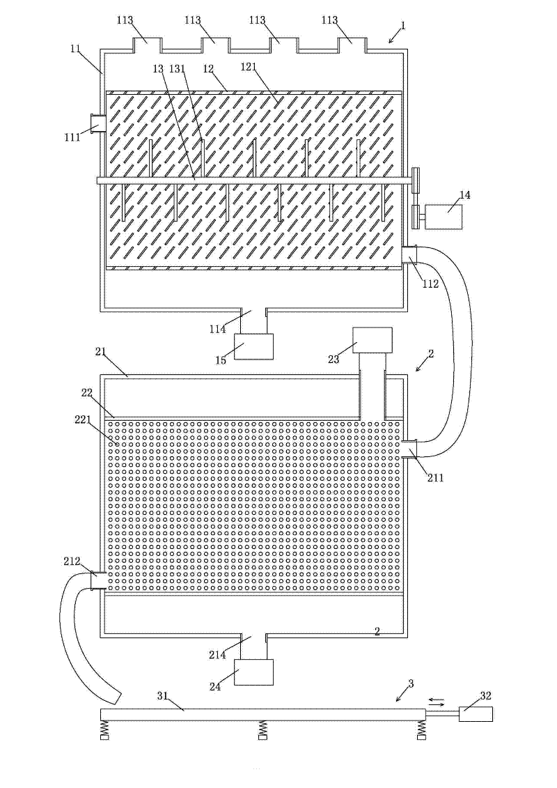 Device and method for extracting sticky down by deeply processing down