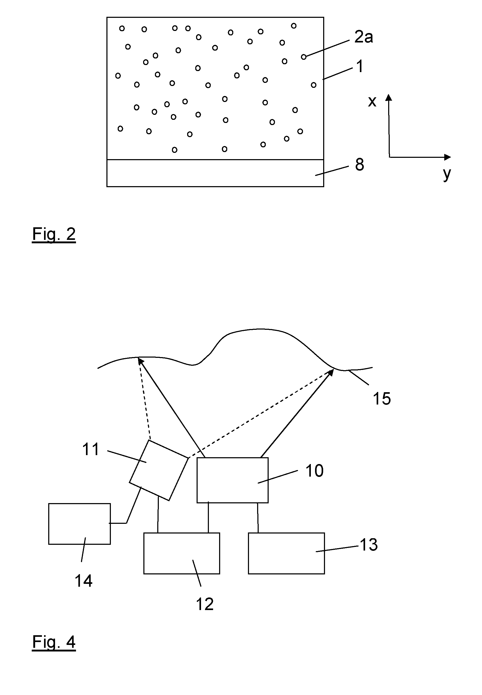 Laser device for projecting a structured light pattern onto a scene