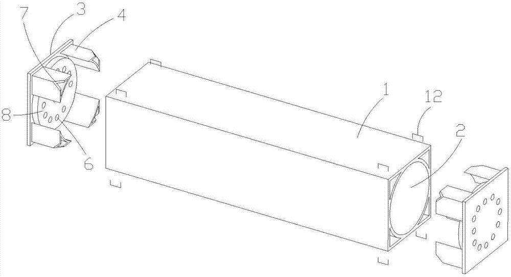 Non-woven fabric roll packing box capable of being directly stacked