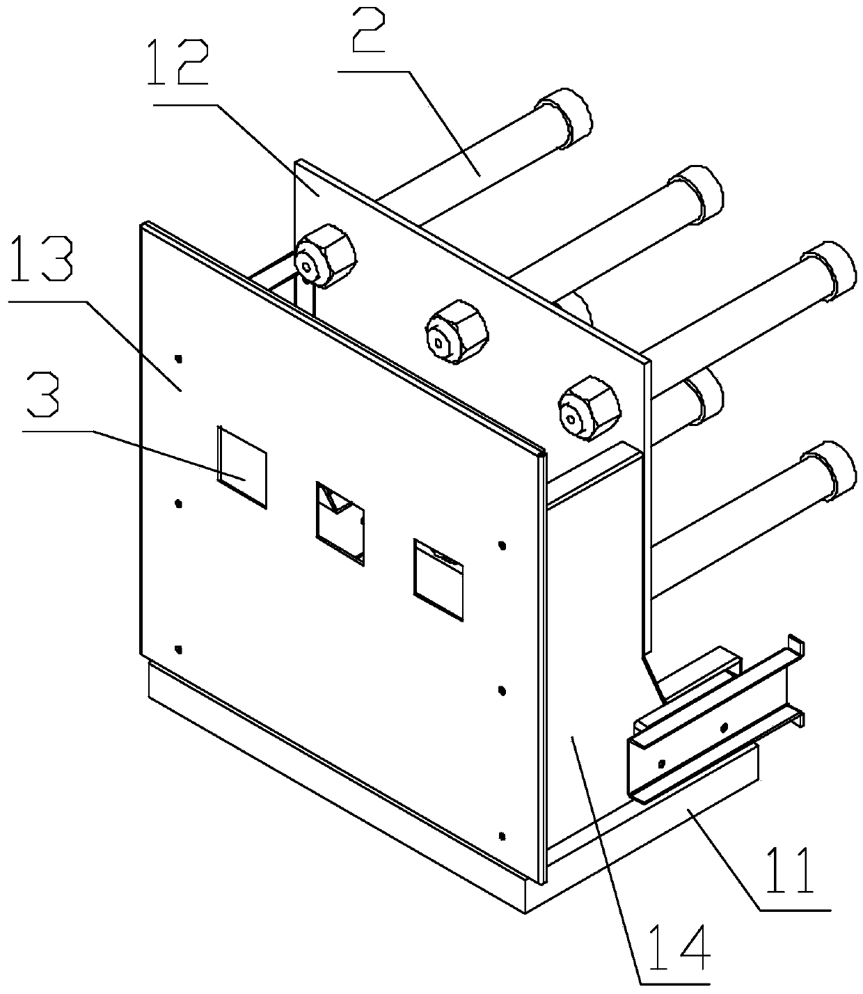 Bridge comparative switch cabinet phase checking device