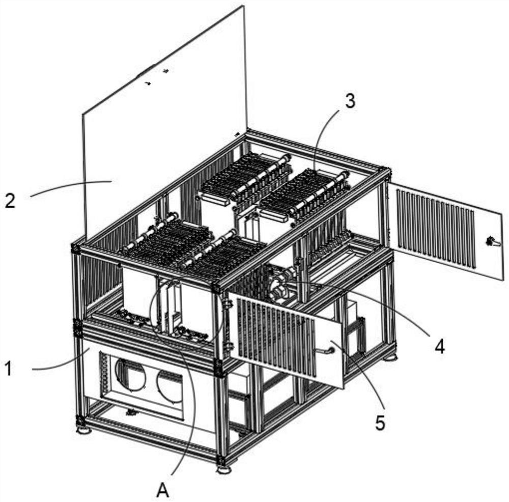 Liquid tank assembly for connecting liquid inlet and outlet of several groups of batteries