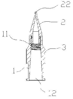 Detachable split-type dispensing needle head