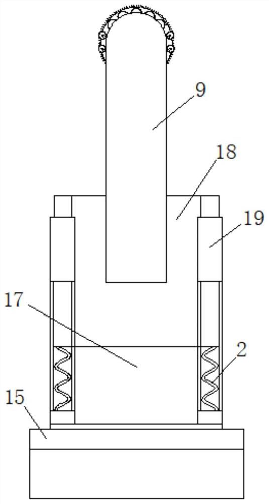 Macadamia nut shell opening device capable of preventing pulp from being damaged