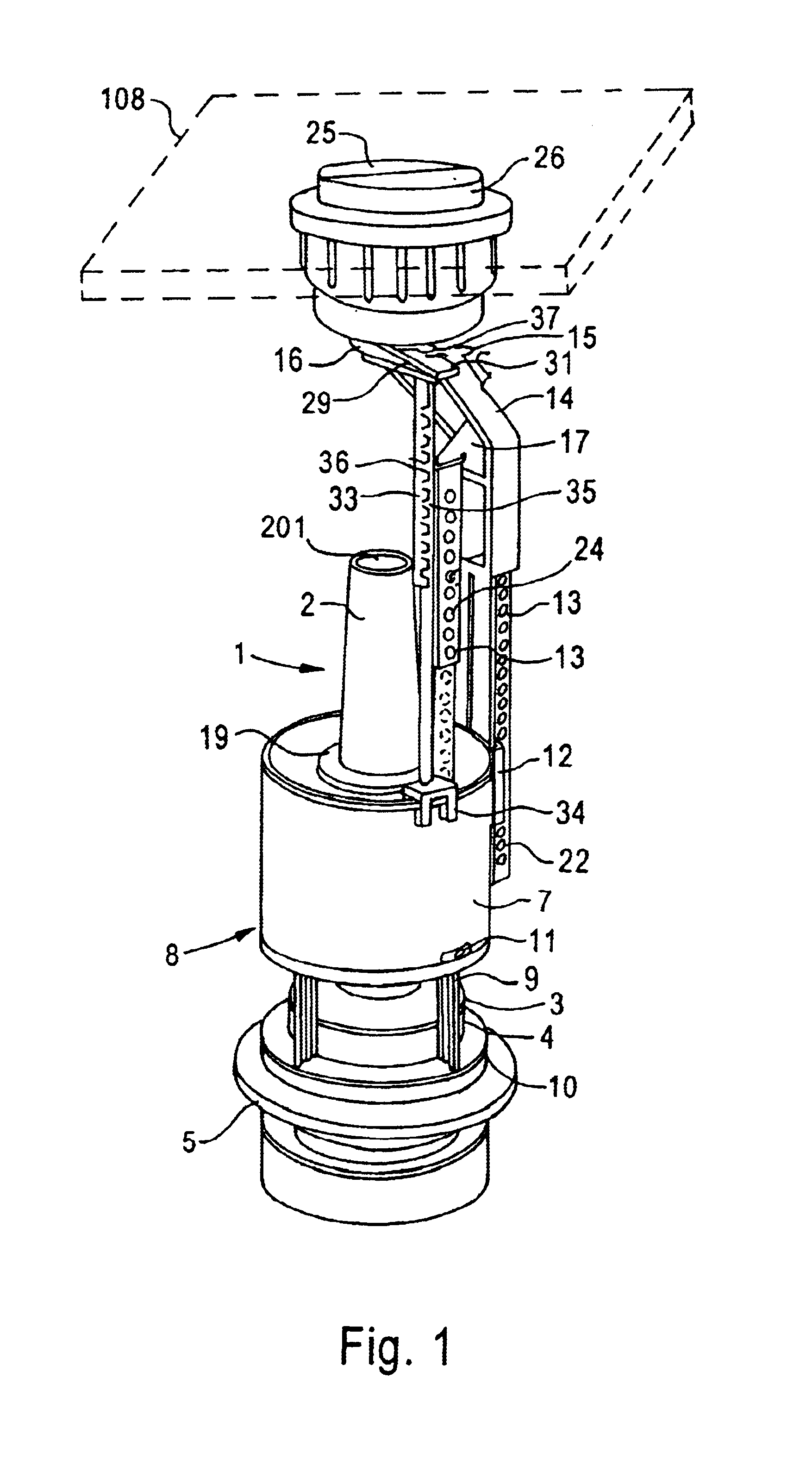 Flushing mechanism for a dual flush cistern