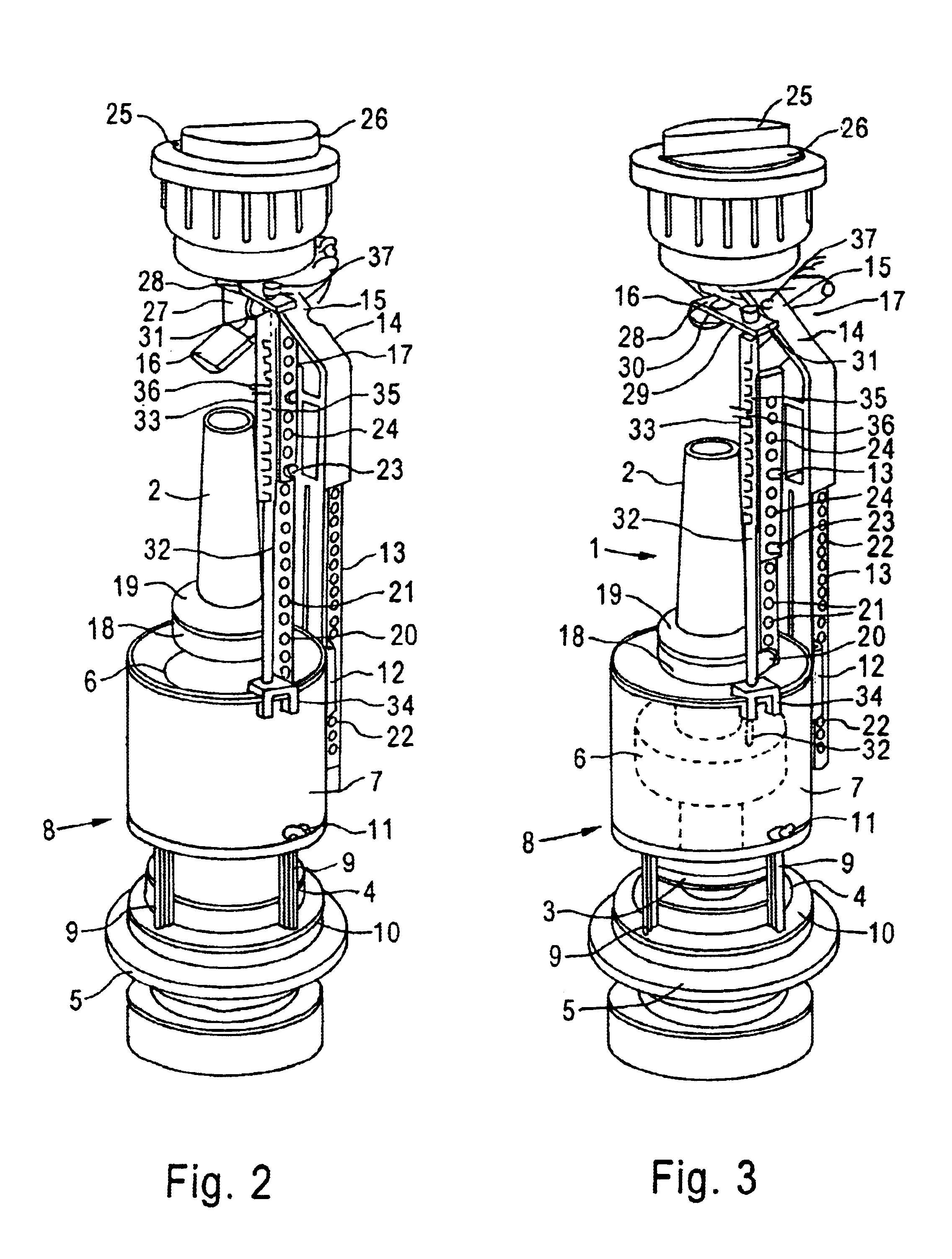 Flushing mechanism for a dual flush cistern