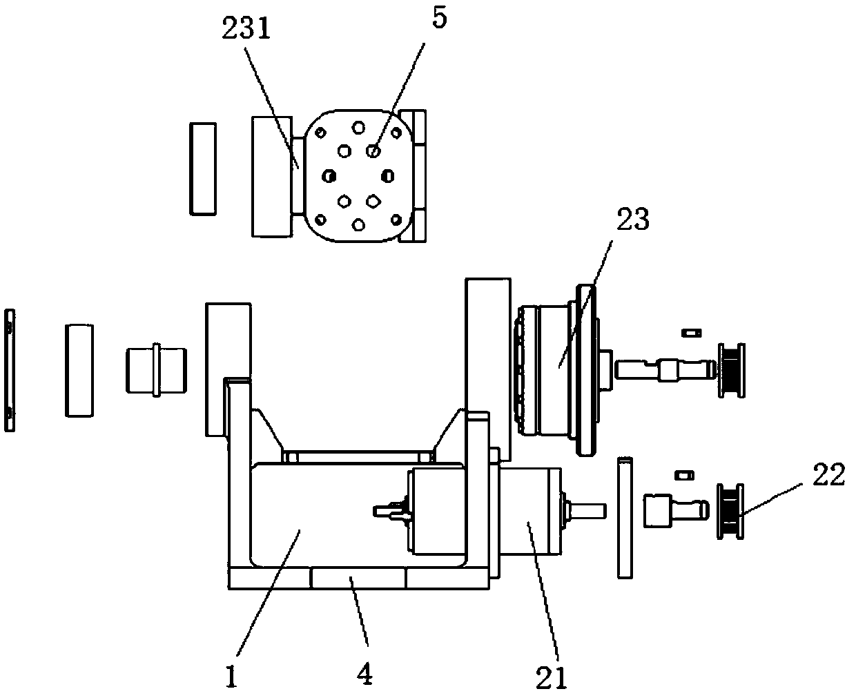 Universal mechanism of hip joint and ankle joint and humanoid robot