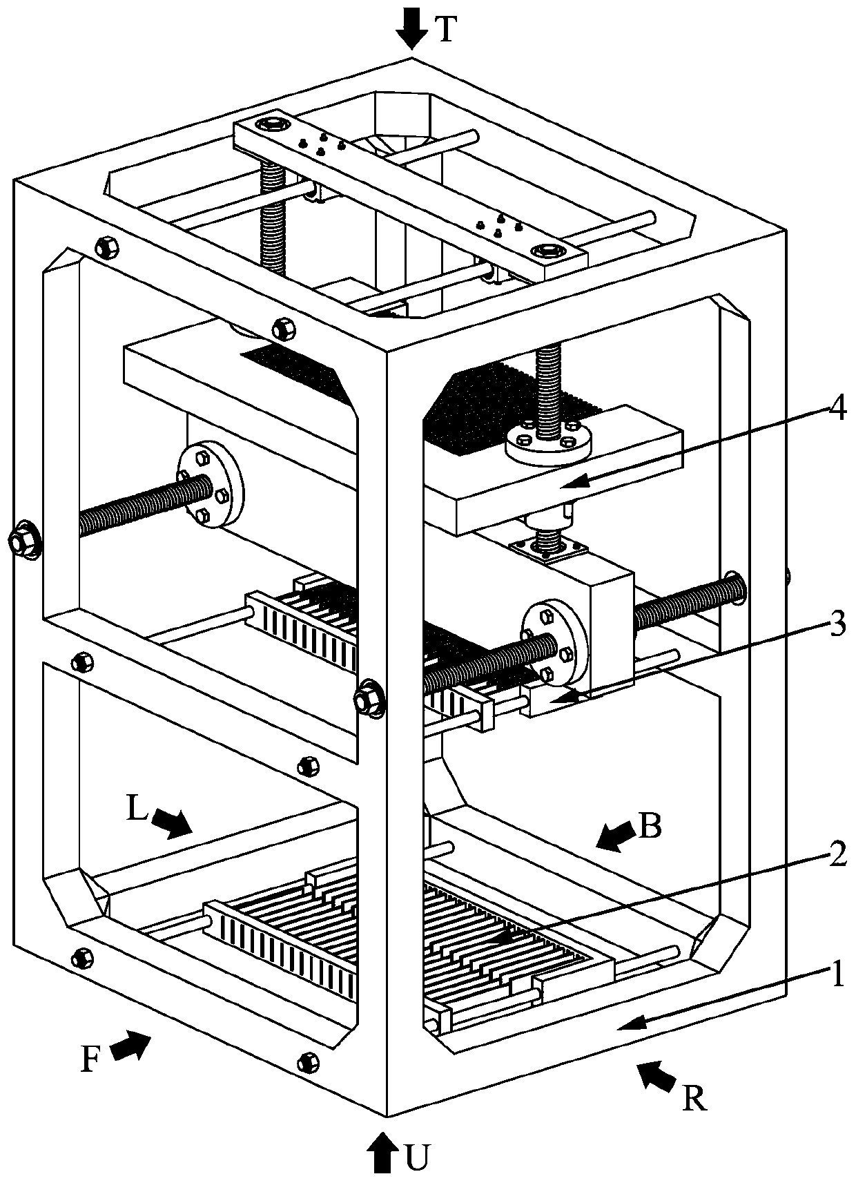 A fabric forming device with oblique yarn guiding function