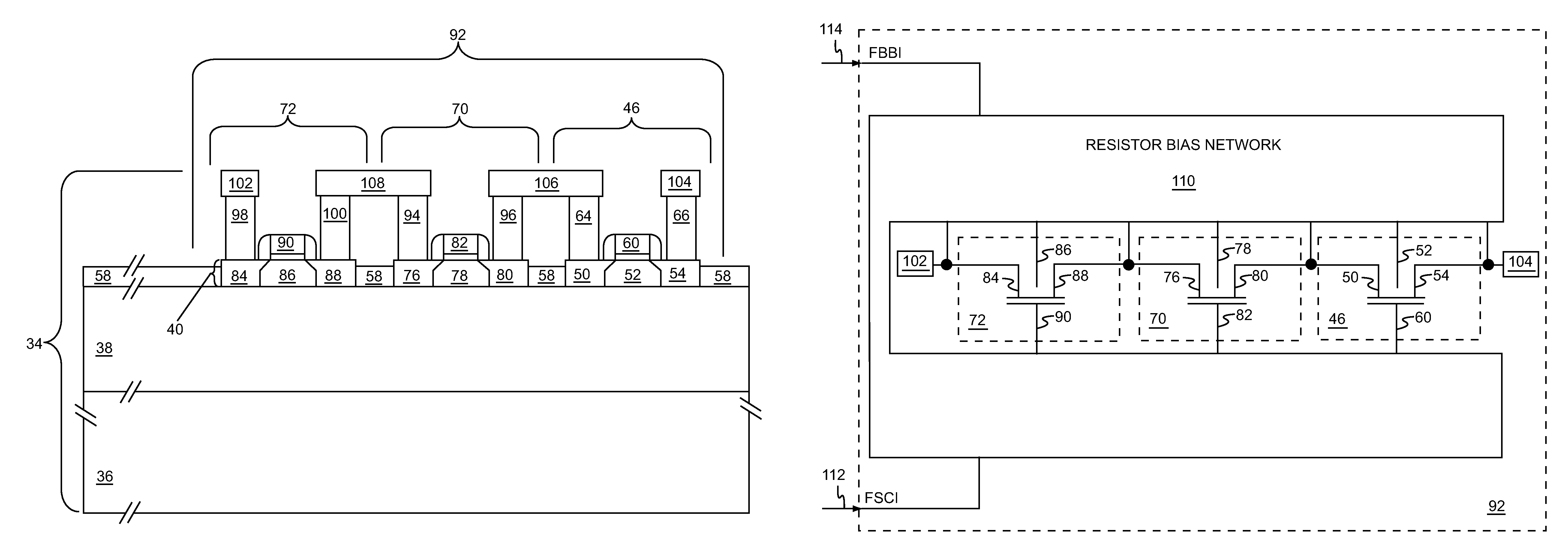Semiconductor radio frequency switch with body contact