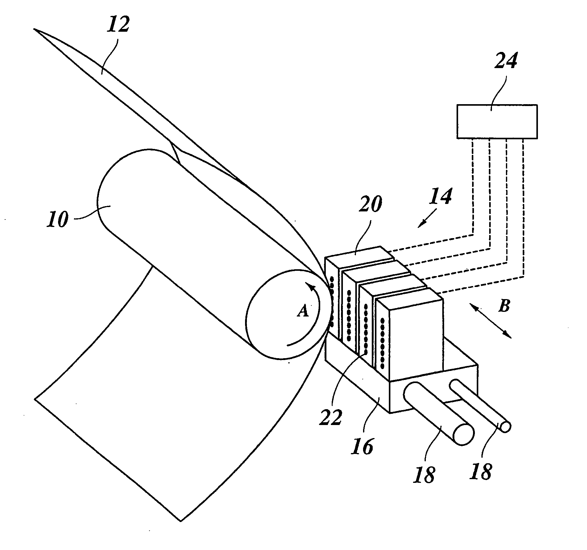 Method of camouflaging defective print elements in a printer