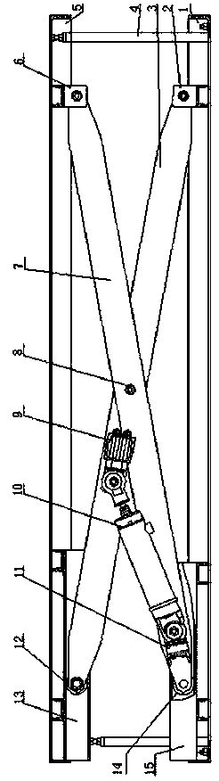 A hydraulic lifting platform with longitudinal and horizontal moving device