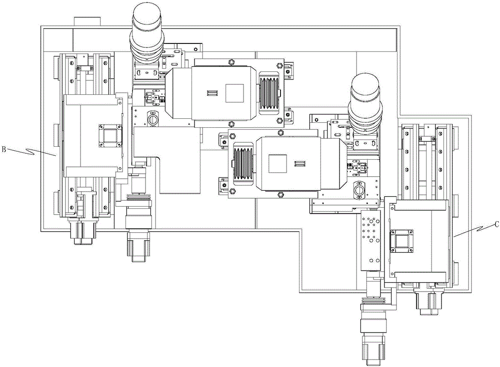 Double-station numerical control end face grinding machine device