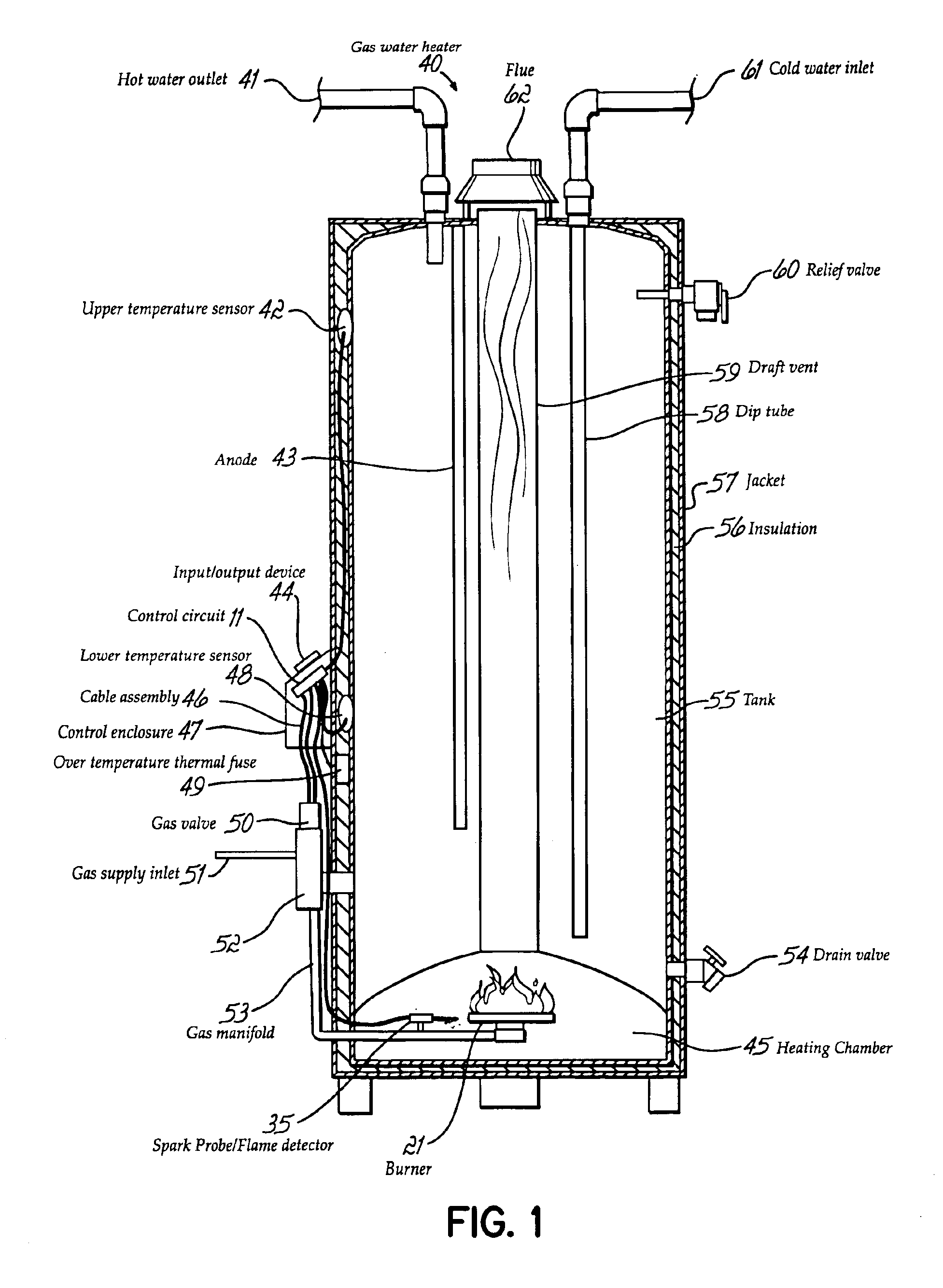 Gas water heater and method of operation