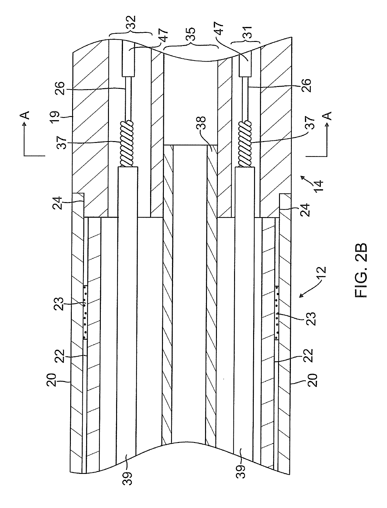 Catheter having a distal section with spring sections for biased deflection