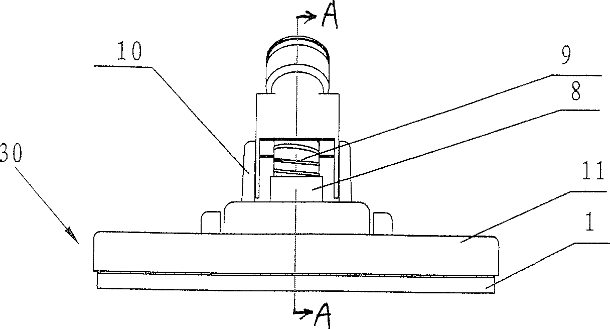 Floor brush device of dust collector