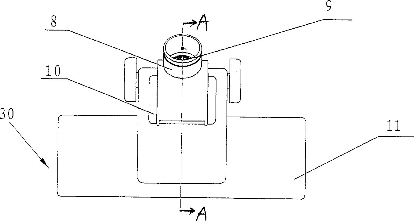 Floor brush device of dust collector