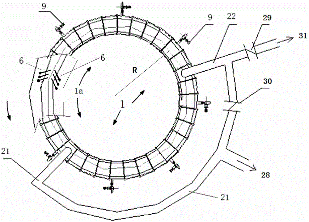 Two-side unloading groove-type liquid seal air blast cooling device and method for sinter mine