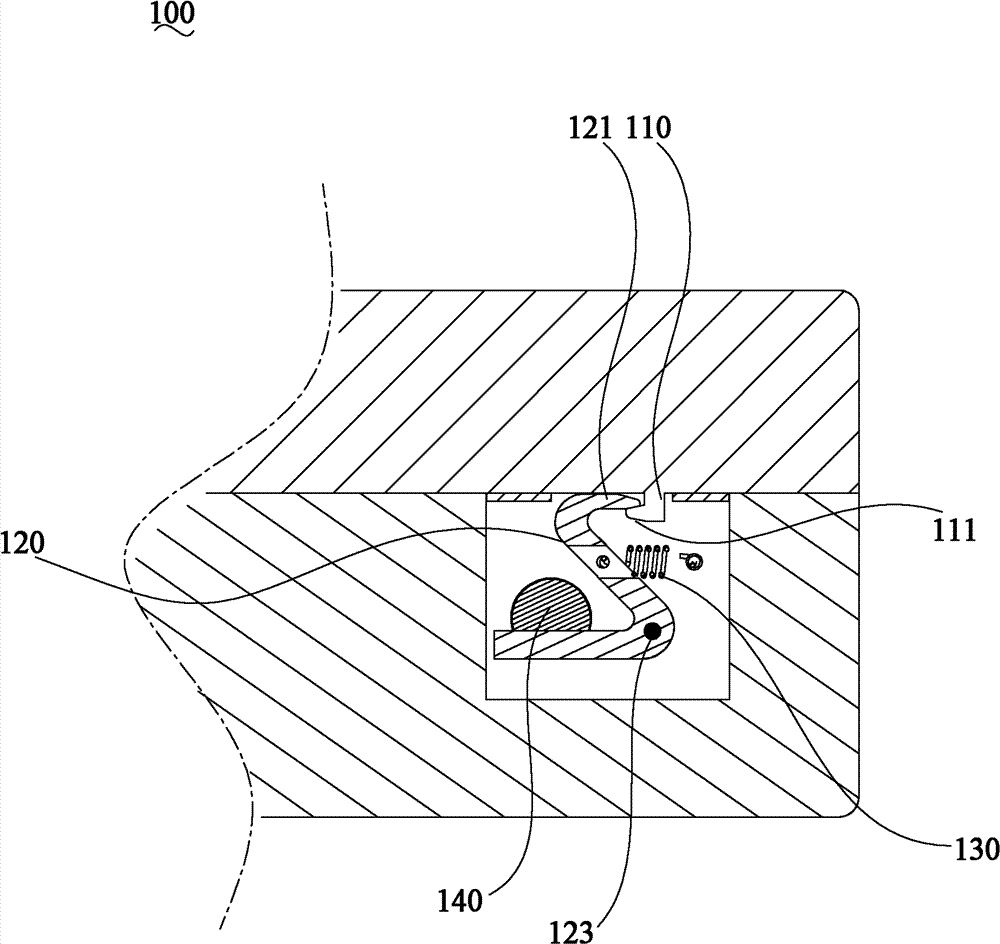 Locking device of box