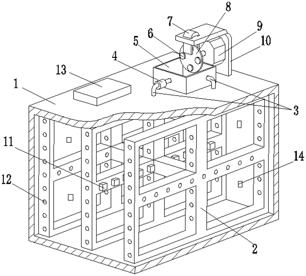 A cooling method using a fixed-point cooling device for cold chain compartment space based on magnetic refrigeration