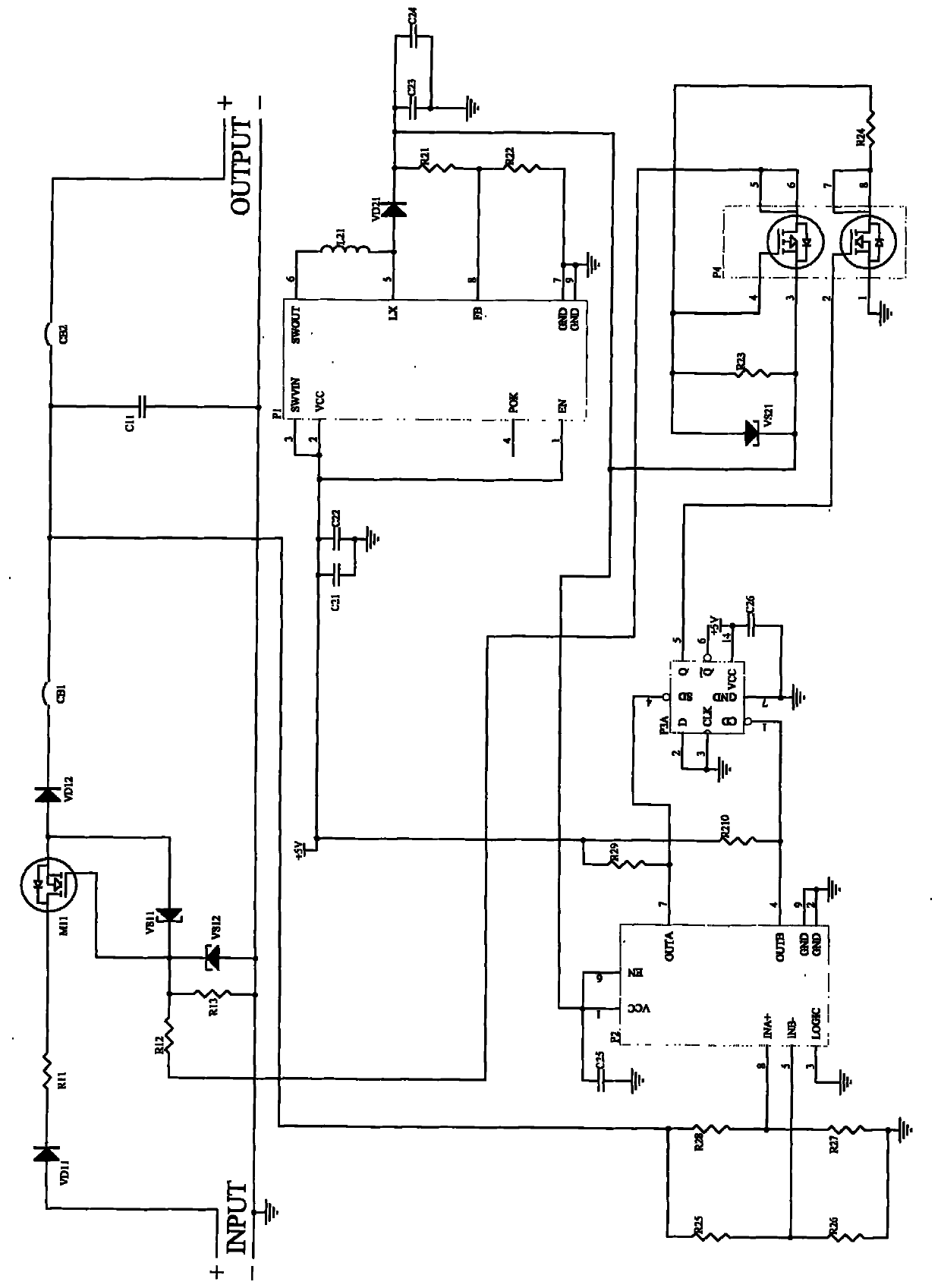 Control circuit capable of preventing supervoltage and preventing surge voltage