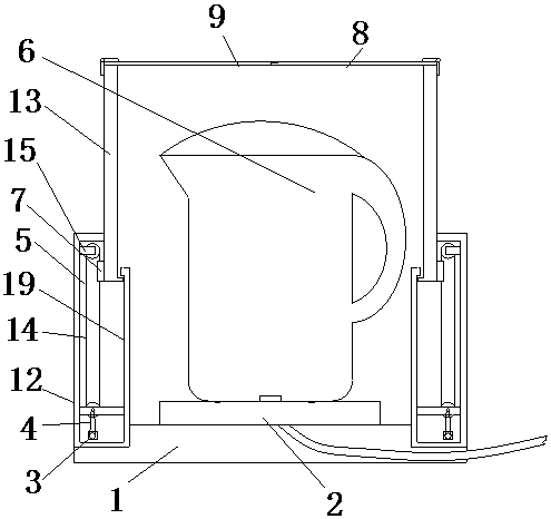 An electric kettle with noise reduction function