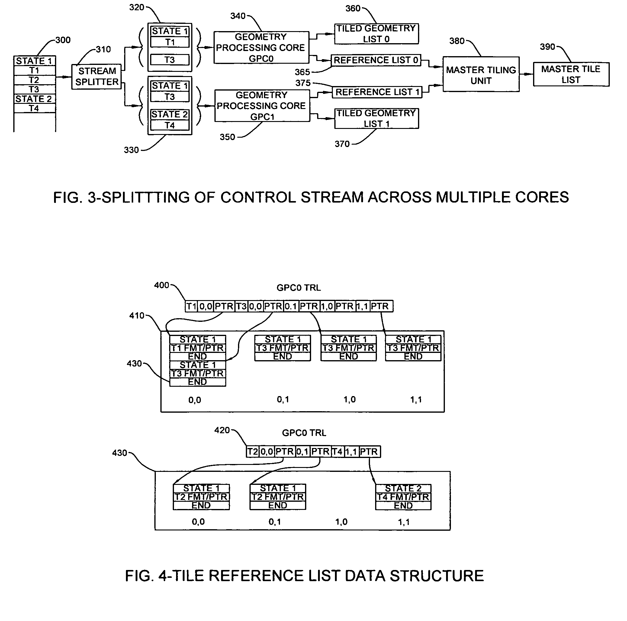 Multi-core geometry processing in a tile based rendering system