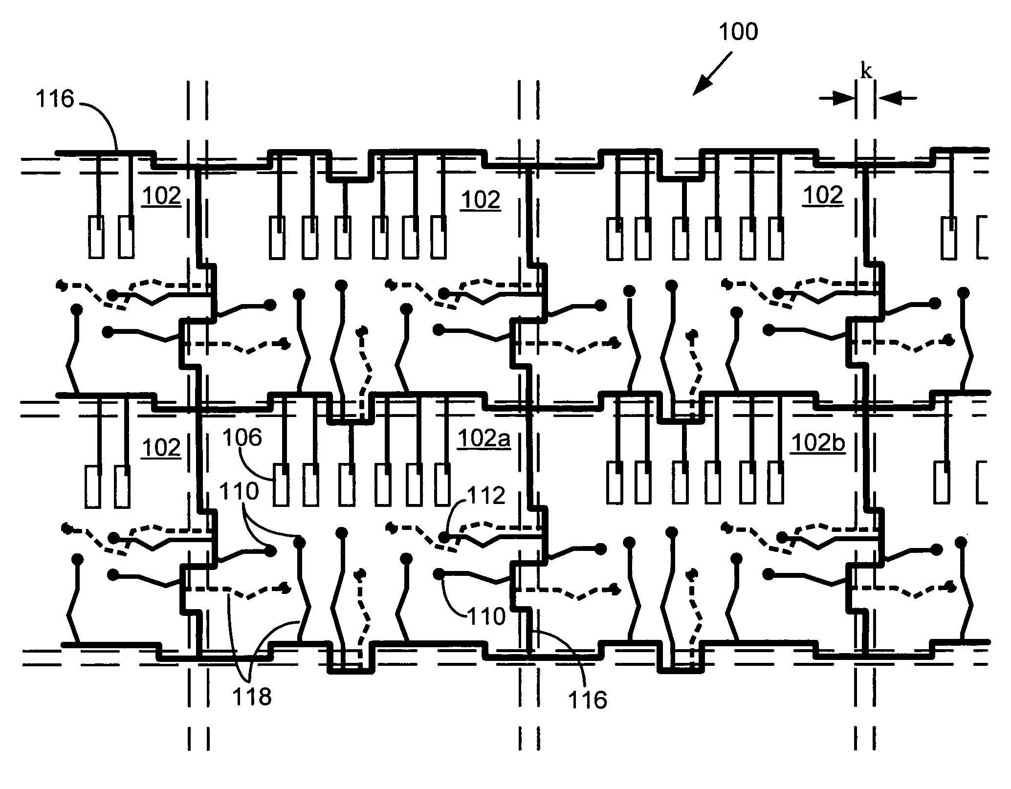 Substrate panel with plating bar structured to allow minimum kerf width