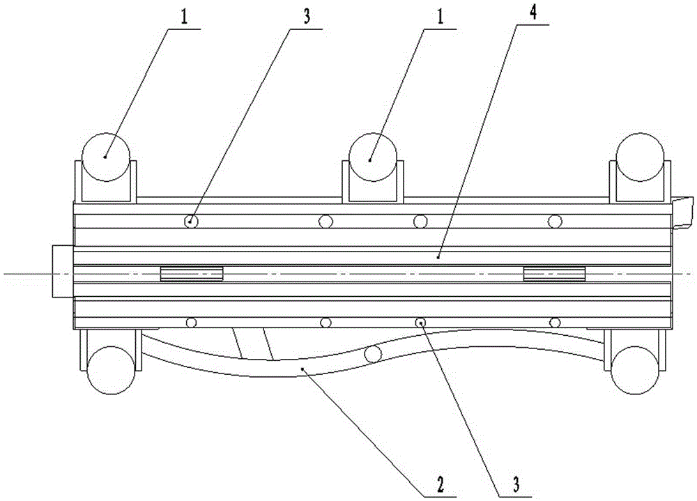 Casting method of the middle groove side of the heavy-duty scraper machine