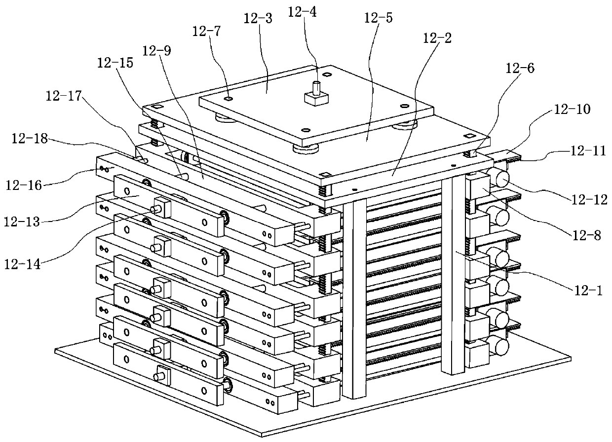 Intelligent automatic stacked book storing and taking device and control method thereof