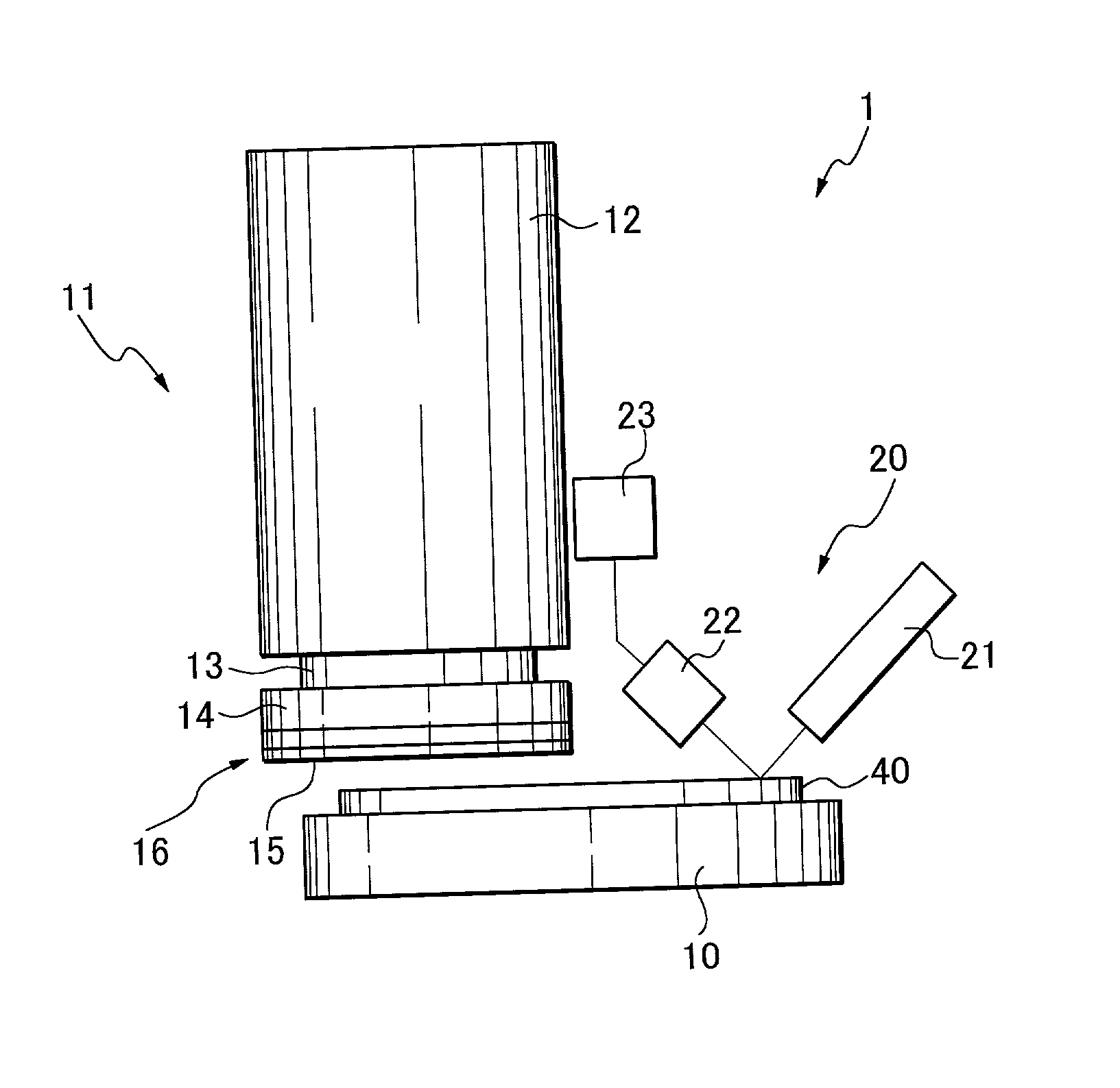 Non-contact thickness-measuring device