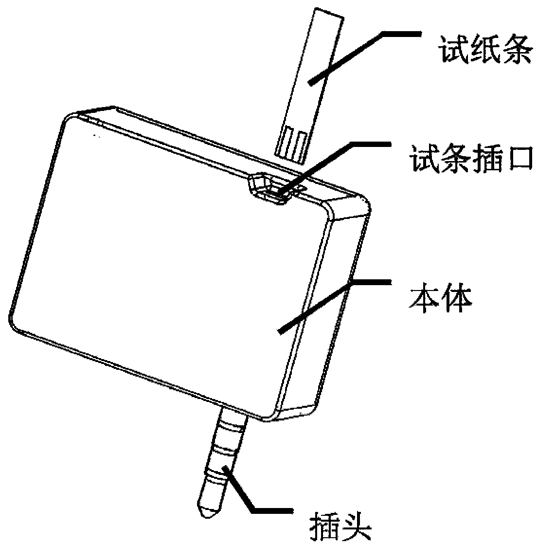 Mobile-terminal-based portable detection system