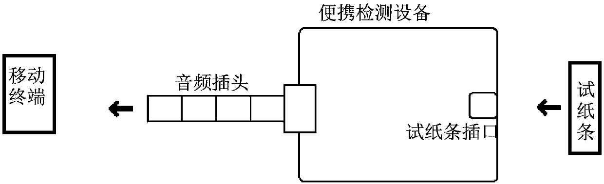 Mobile-terminal-based portable detection system