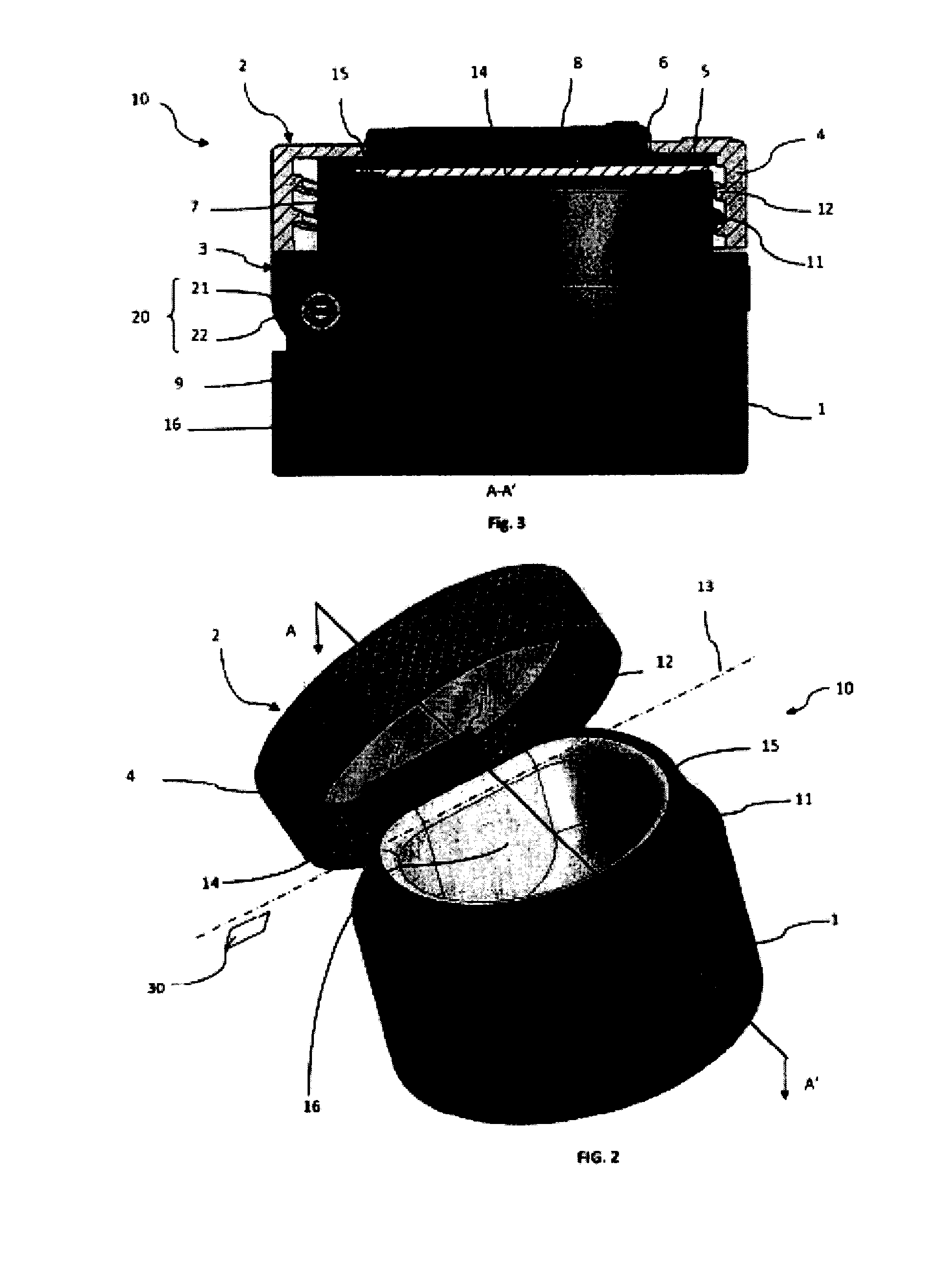 Packaging device for cosmetic products