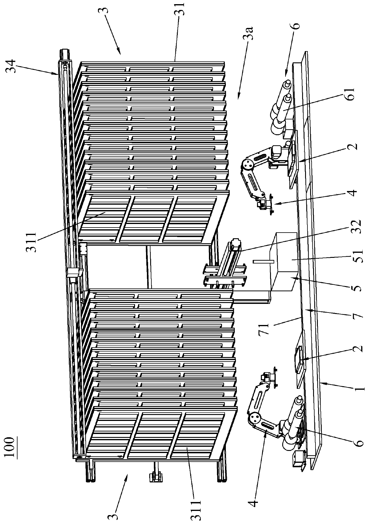 Automatic film sticking machine