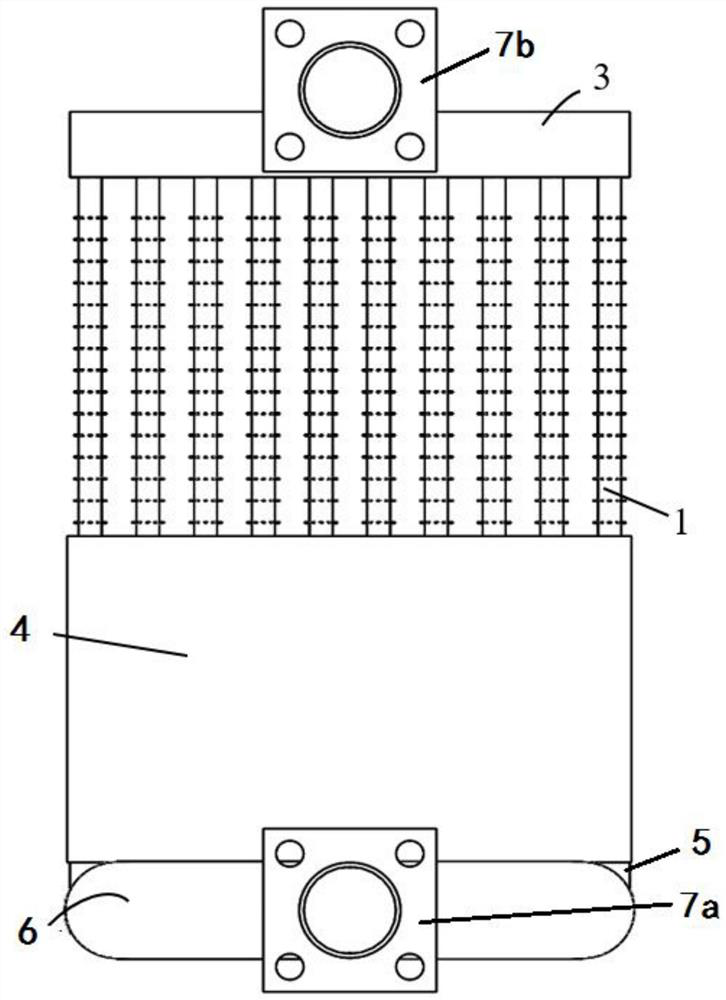 Power transformer oil heat dissipation system with three-dimensional discrete expansion surface