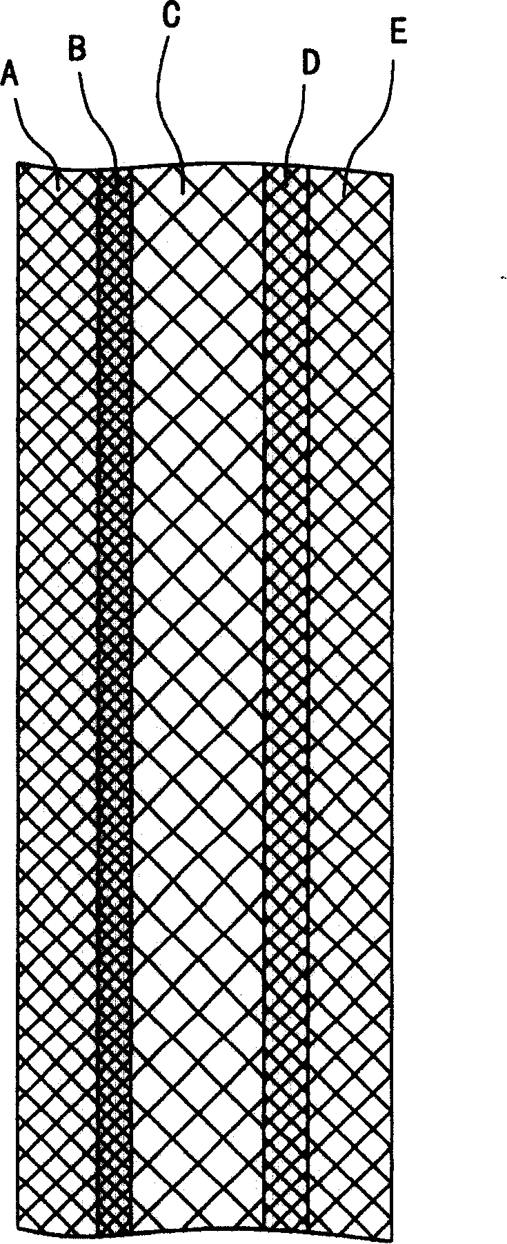 Multilayer co-extrusion transfusion film and manufacturing method thereof